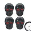 Skeleton Tire Valve Stem Caps, Skull Tire Valve Caps, 4 Skull Motorcycle Valve Stem