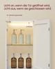 VASAGLE Bathroom Cabinet with Lighting Tall Slim Bathroom Cabinet Storage Cabinet with Adjustable Shelves for Small Spaces Modern 40cm Wide Cloud