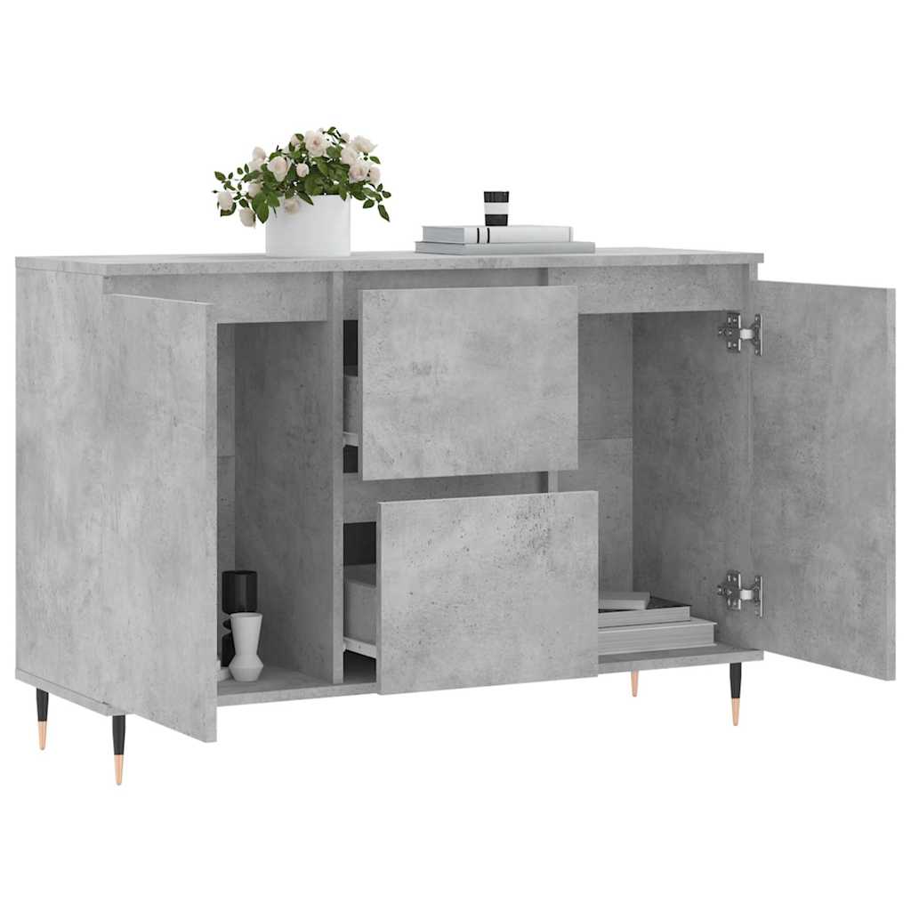 Sideboard Concrete Grey 101.5 x 35 x 70 cm Engineered Wood