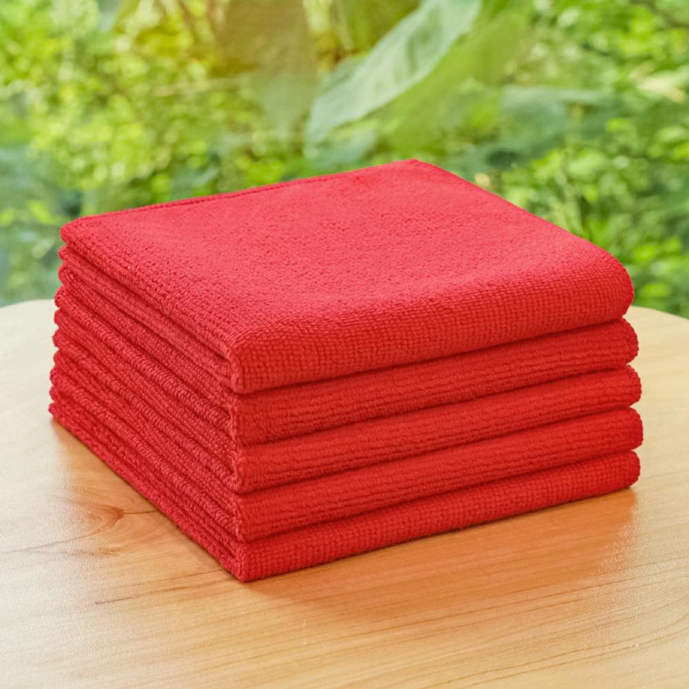 Microfiber Cleaning Cloth,8/12 Pack Cleaning Rag,Cleaning Towels with 4 Color Assorted,11.5"X11.5"(Green/Blue/Yellow/Pink)