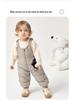 Winter-Latzhose für Babys und Kleinkinder - Verdickte weiße Entendaune