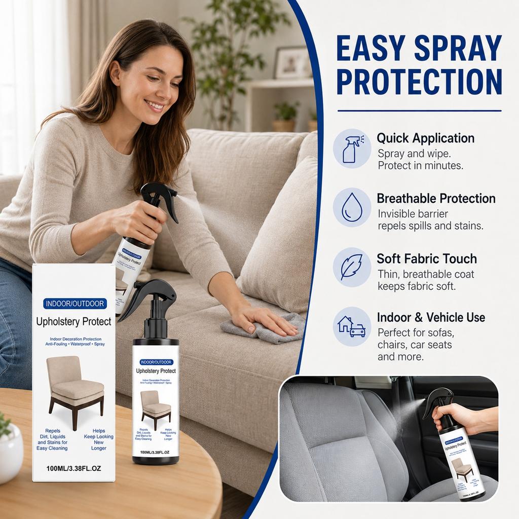 Fabric Spray for Sofa and Carpet, Upholstery Refresher for Home Furniture and Textiles 100ml