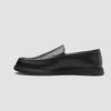Handmade Men’s Black Leather Loafers – Genuine Full-Grain Leather Upper & Lining – Classic Slip-On Dress Shoes with TPU Sole