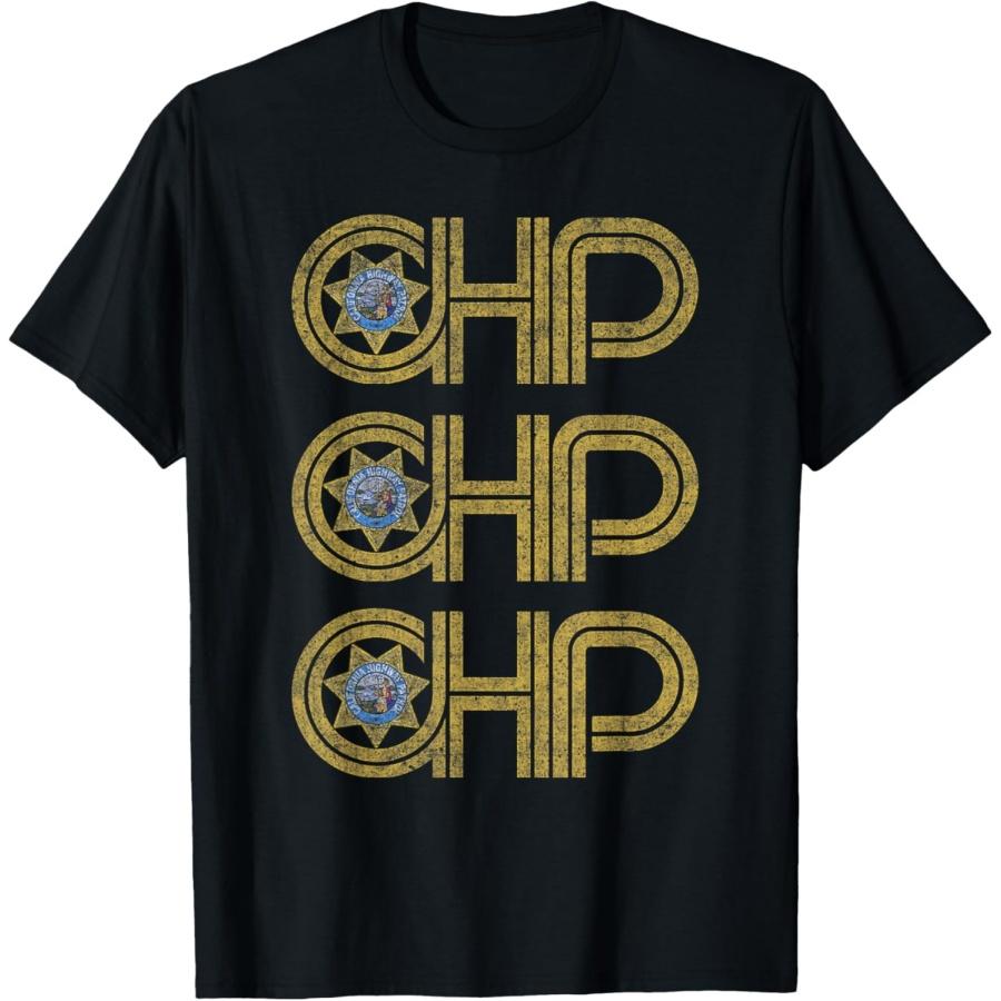Футболка CHP California Highway Patrol - CA Полиция, Правоохранительные органы S чёрный