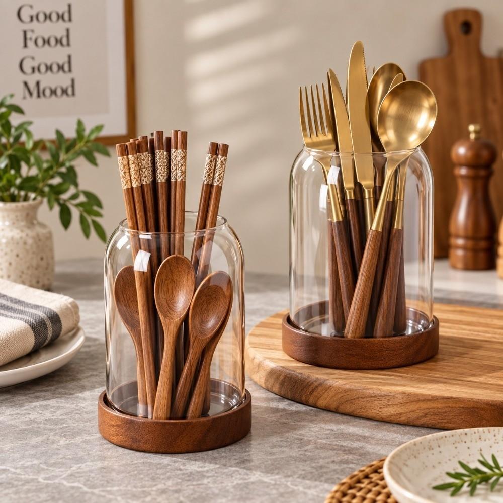 Retro Tableware Jar Vintage Dessert Picks Holder Artistic Storage Jar  Kitchen Organization