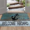 1PC Anchor Pattern Kitchen Rugs Non-Slip Home Door Mats Pop Design Bathroom Rug Bath Mat Carpet for Home Sink Laundry Decor