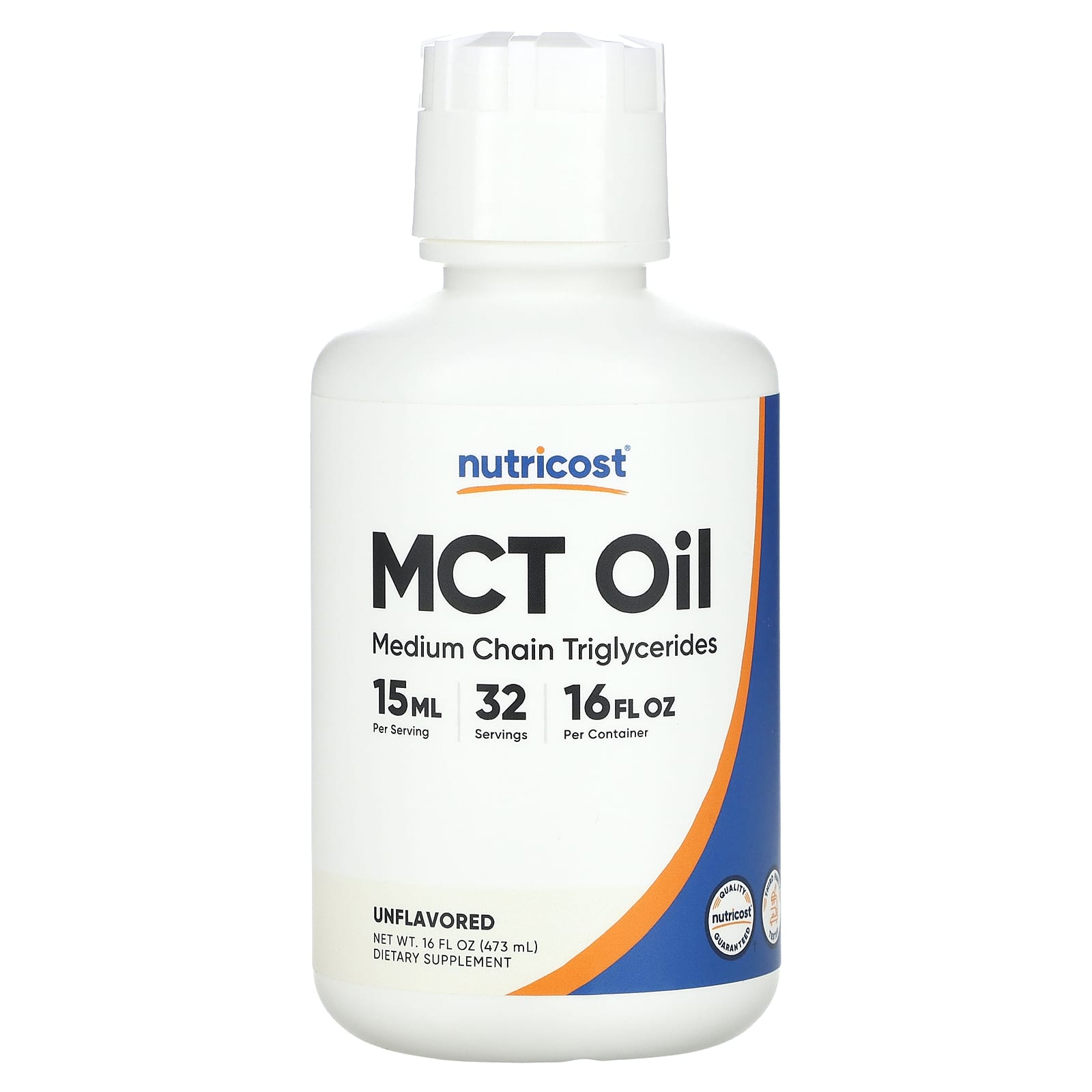 

Nutricost, Олія MCT, Без смаку, 16 рідких унцій (473 мл)