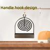 Creative Household Hanging Support Rack with Iron Coil and Ash Tray for Mosquito Coil Holder and Heat Protection Suitable for Indoor and Outdoor Use