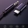 Type C To 3.5mm Audios Cable USB C To 3.5mm Cord for High Fidelitys Sound In Car &Headphone Support Noise Cancellation