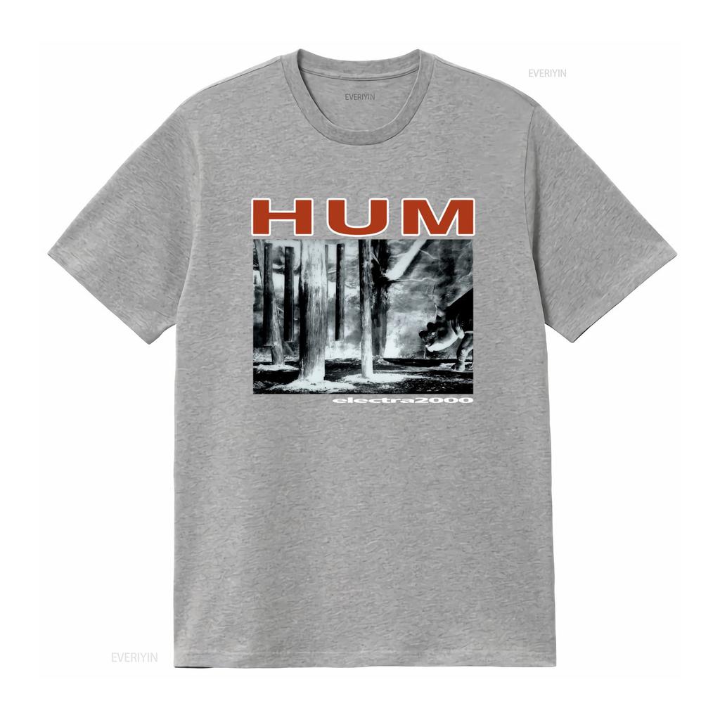 Hum Electra 2000 Vintage Style T Shirt Unique Print for Rock Fans vintage Washed Comfortable Versatile Stylish Soft fashion