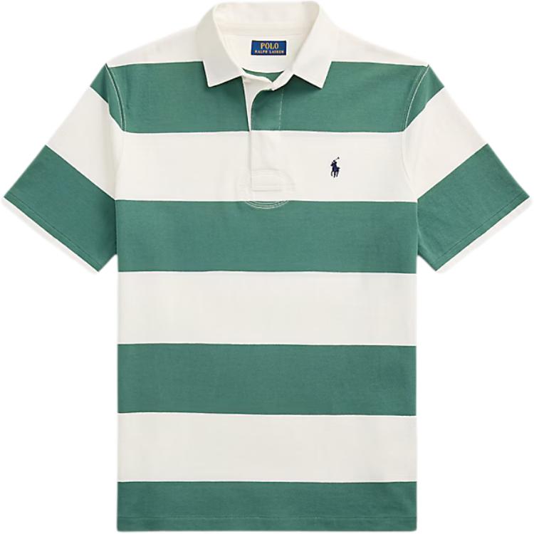 

Polo Ralph Lauren Рубашка поло с коротким рукавом и вышивкой логотипа в стиле колор-блок для мужчин, топы, зеленый 710964538-002 L