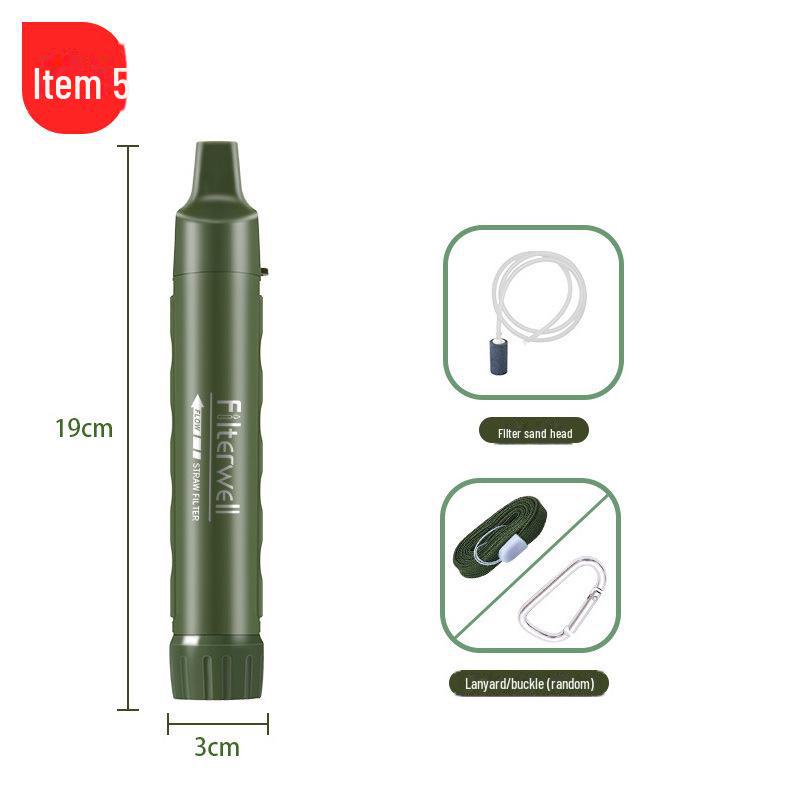 Portable Outdoor Water Purification Straw - Camping & Picnic Ultrafiltration Filter