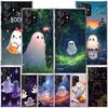 Cute Halloween Ghost Phnoe Case for Samsung Galaxy S26 S25 Edge S23 S24 Ultra S22 Plus S21 S20 FE Unique Cover Soft Coque Galaxy