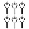 6PCS Pet Waste Holder Clip Effortlessly Design for Outdoor Dog Walking Activity Poop Bag Clip for Convenient Carry