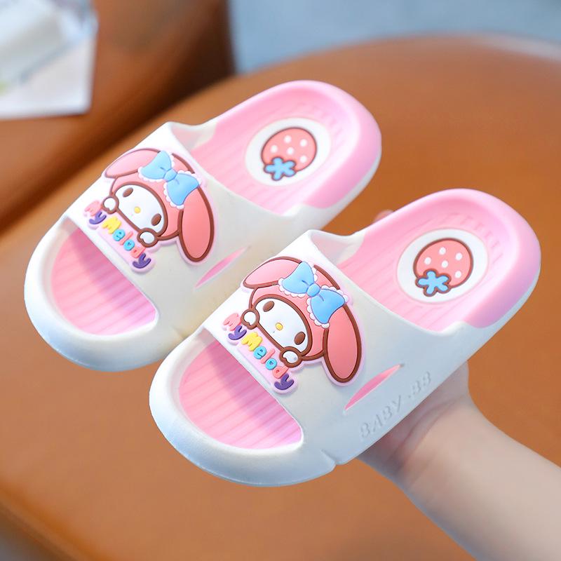 Kuromi Girls' Non-Slip Slippers - Parent-Child Cartoon Style for Family