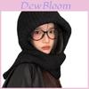Knitted Winter Hat With Solid Color For Cold Weather Outdoor Activities