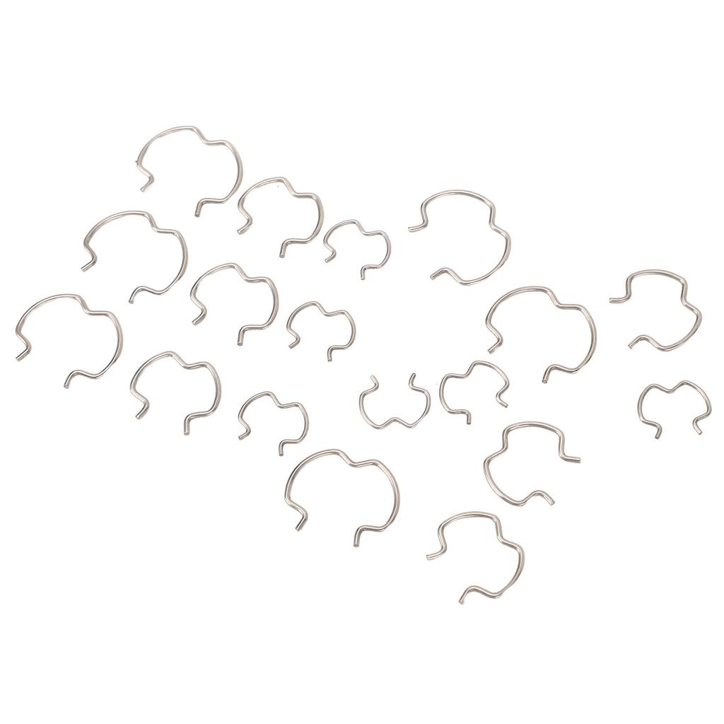 18pcs Transmission Connector Retaining Clips 800 801 Transmission Cooler Line Clips 3 Different Size 3 8in 1 2in 5 8in