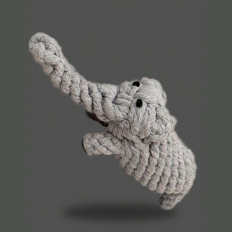 1pc rope knot grinding teeth resistant hand-woven animal cotton rope small and medium-sized dog pet dog toys