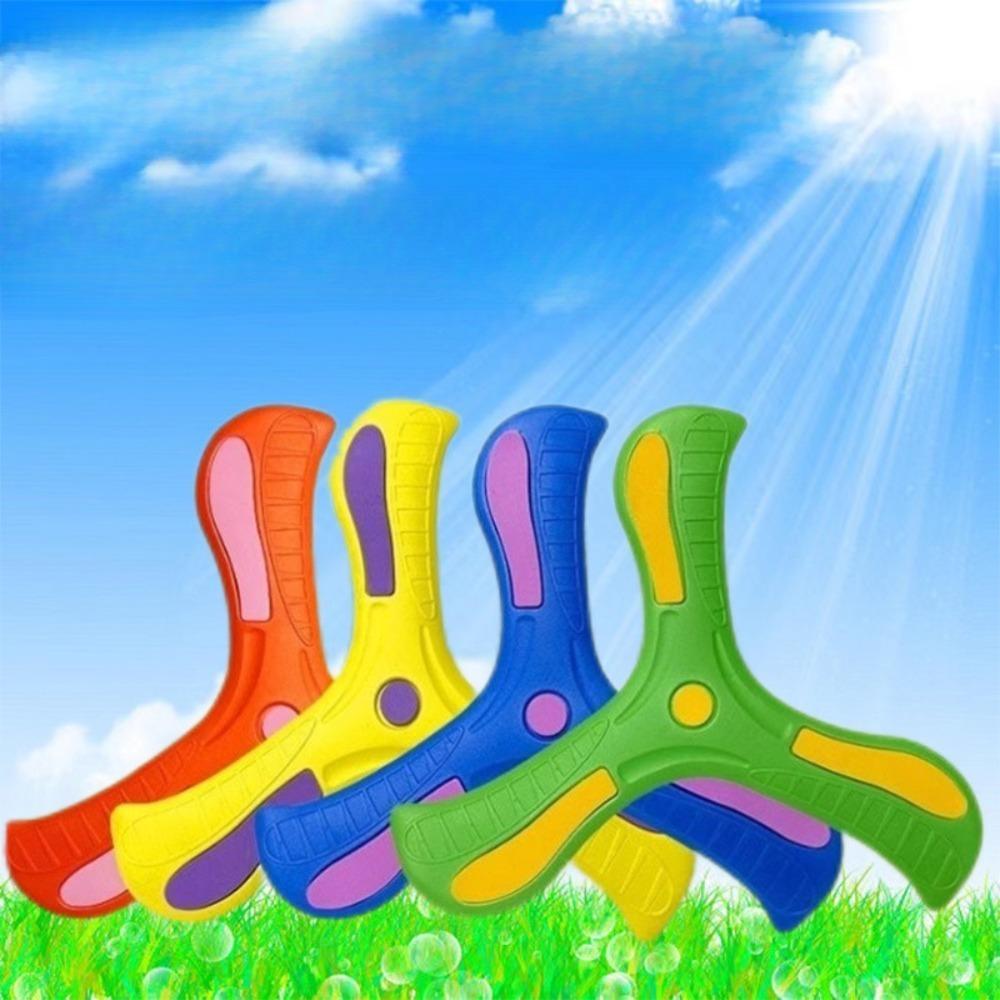 Children Boomerang Soft Three-leaf Cross Outdoor Toy Flying Disc Adult-kids Interactive Sports Toy for Puzzle Decompression Gift