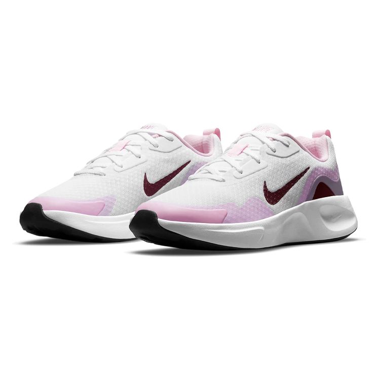 Nike Wearallday GS White Dark Beetroot Kids Sneakers Pink Pink-Foam Dark-Smoke-Grey CJ3816-105