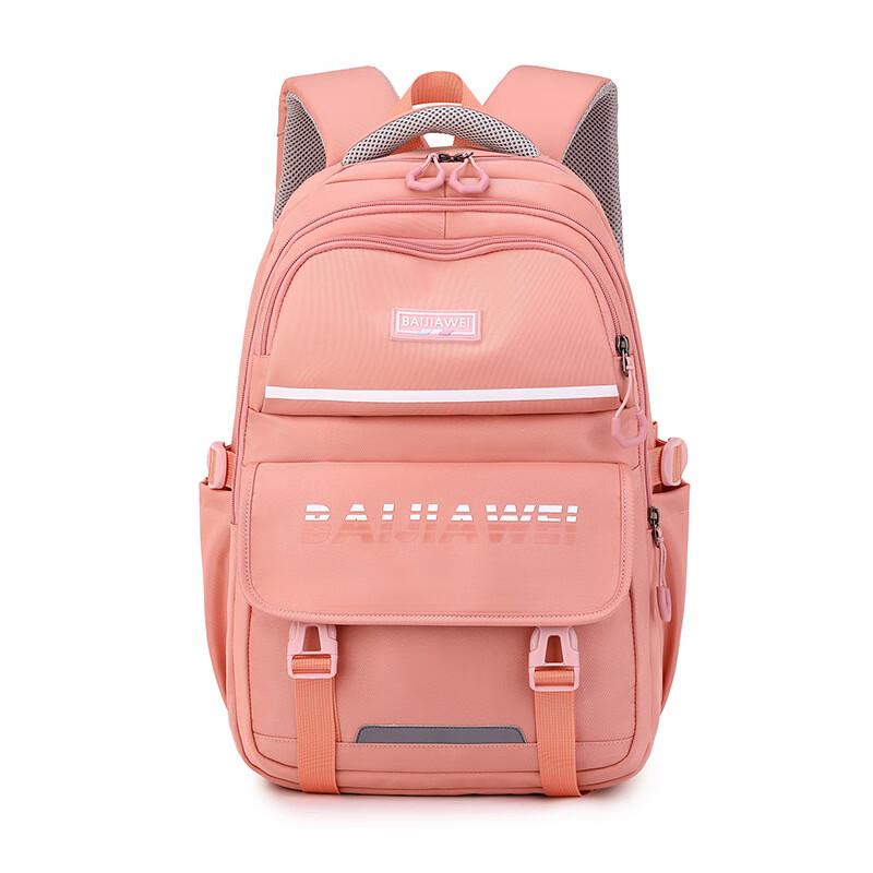 Li Shen Korean Style Women s Student Backpack Junior High School розовый