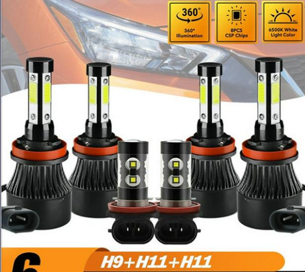 LED Scheinwerfer Kombi-Set: H11, H8, H9005, 9006, H4, H7, H13, 9007, 880, 881