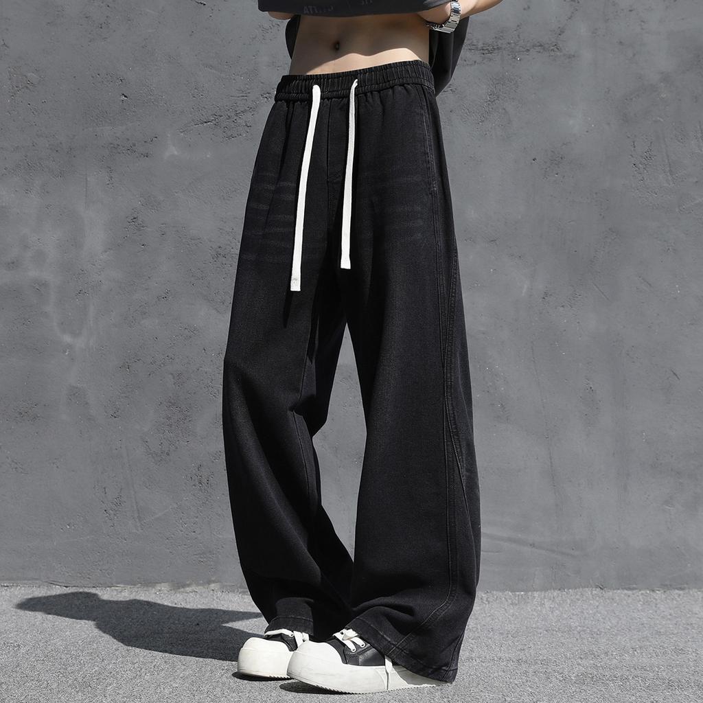 Spring New Jeans Spliced Big Pocket Jeans