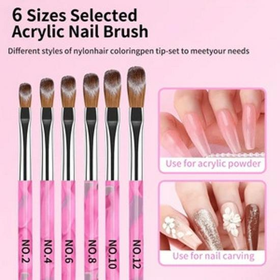 Nail Art Brush Set - Acrylic Gel Polish & DIY Painting Pens
