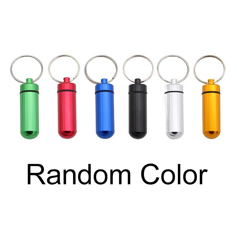 Mini Portable Pill Box Waterproof Aluminum Cases Tablets Bottle Medicine Vitamin Pillboxs Fish Oils Container Organizer Storage