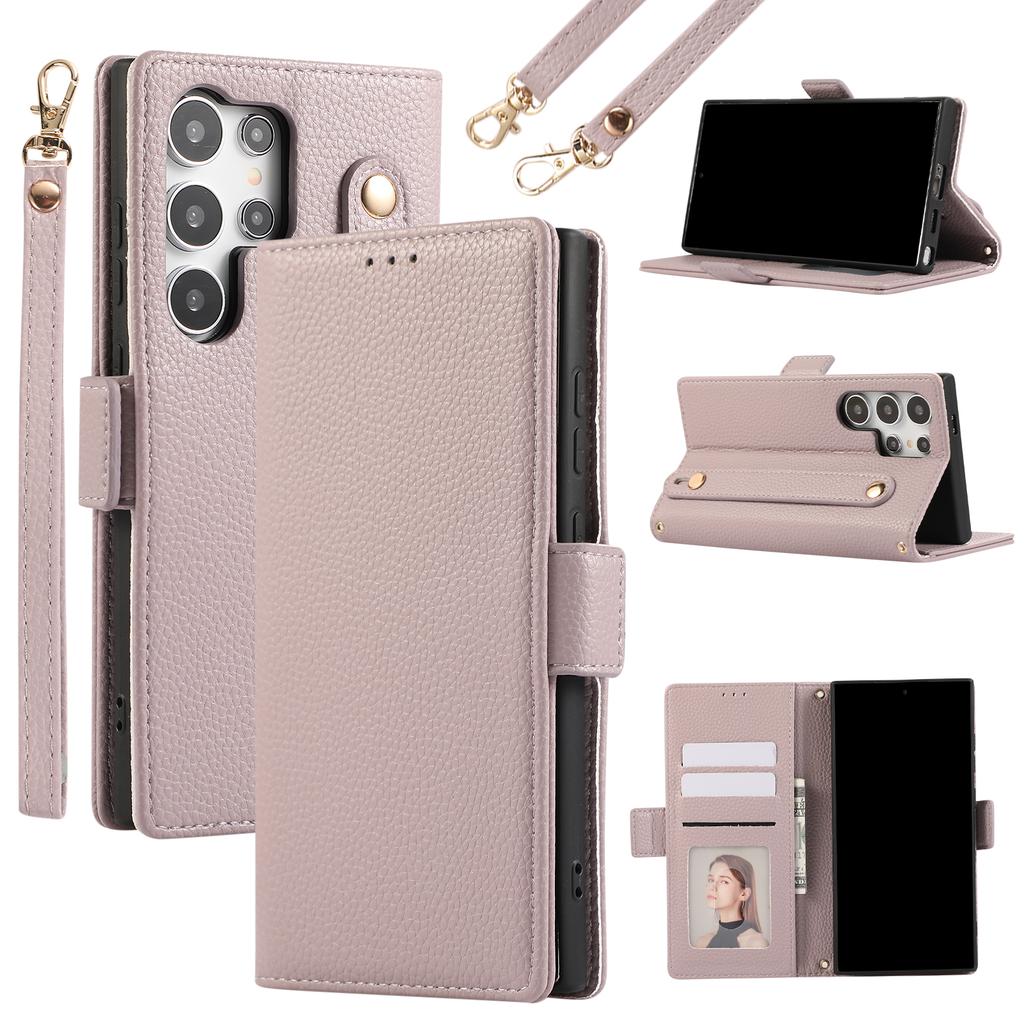 Crossbody Wrist  with Card Holder Phone Case for Samsung Galaxy SA24 S23 S22 Ultra Plus A05S A05 A15 A25 A35 A55 A24 A35 A54