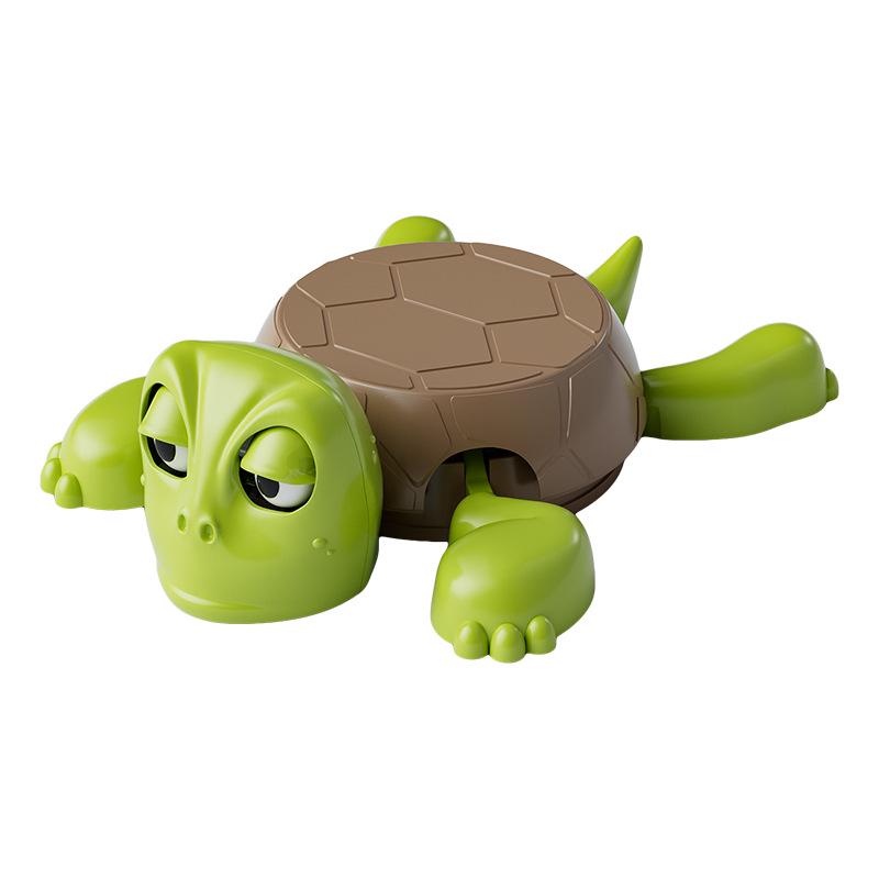 Douyin Popular Wide-Eyed Turtle Coaster & Double-Sided Water Gun Gyroscope Toy