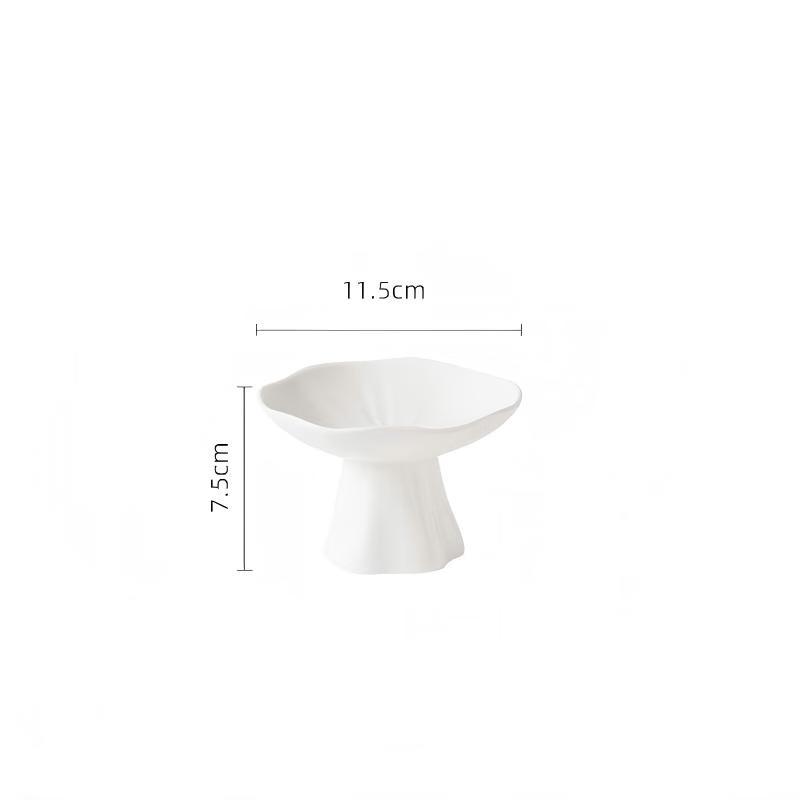 Abay Ceramic High-Foot Dessert Plate