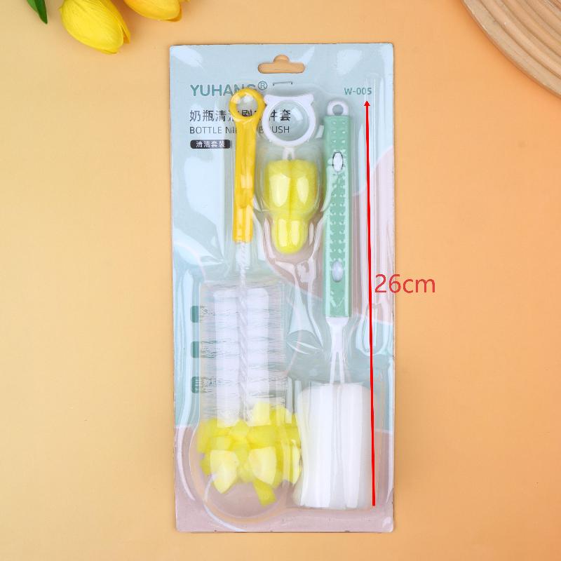 3/4/5/6Pcs Baby Bottle Cleaning Brush Set Handheld Soft Head Sponge Brush For Cleaning Kid Bowls Cups Coffee Mugs Home Cleaner