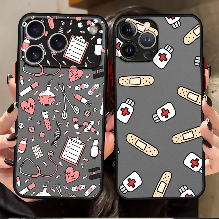 Cool Nurse Medicine Case for iPhone 17 Pro Max 15 Air XS XR 13 Mini 16 Plus 14 11 12 7 8 SE Funda Back Phone Cover
