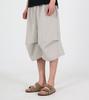 Beoteunseoul Essential Grey Sweat Shorts Pants (Light Grey)