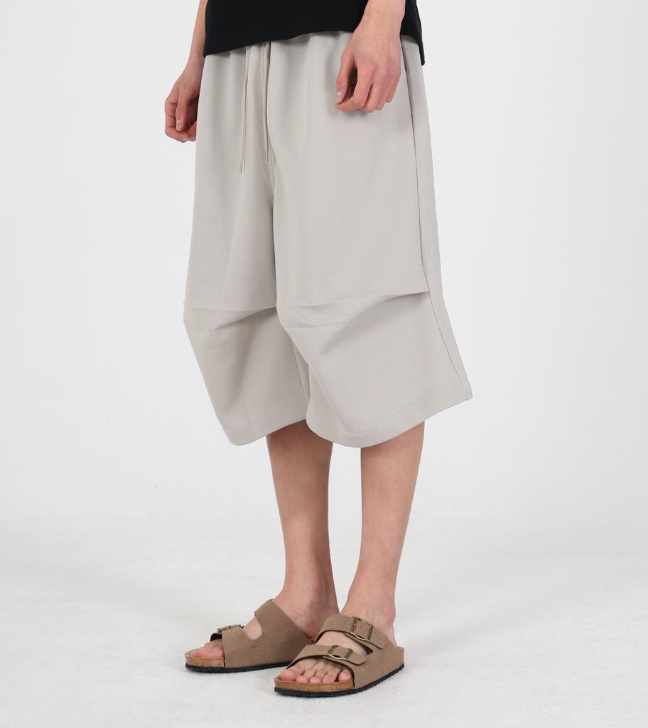 Beoteunseoul Essential Grey Sweat Shorts Pants (Light Grey)