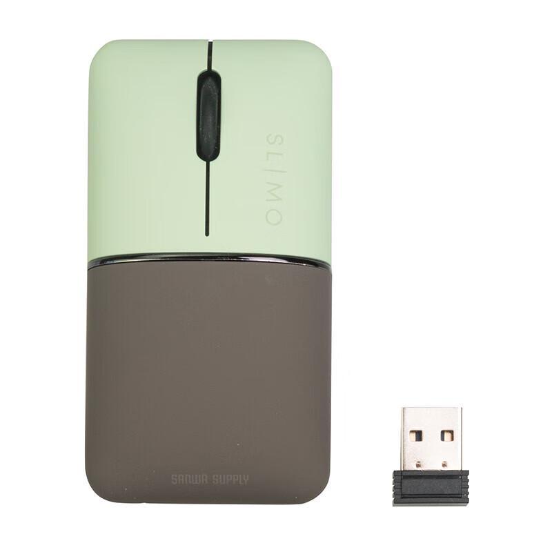 

Sanwa Portable Dual-Mode Wireless Mouse with Integrated Charging Cable