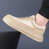 Fashion Versatile Outdoor Walking Shoes Fashion Brand Skate Shoes Men's Leather Platform Casual Shoes Wear-resistant Men's Oxford Flats