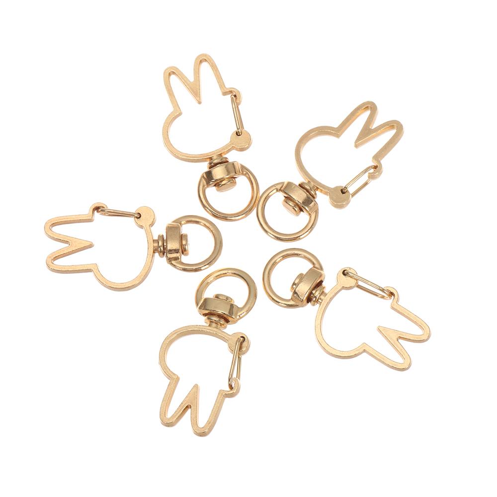 Metal Key Ring DIY Key Pendant Snap Hook Lobster Clasp Hooks Trigger Clips Buckles Keychain Lobster