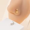 Unisex Mini Heart Y2K Nose Piercing Jewelry: Simple Stud or Ring Ornament