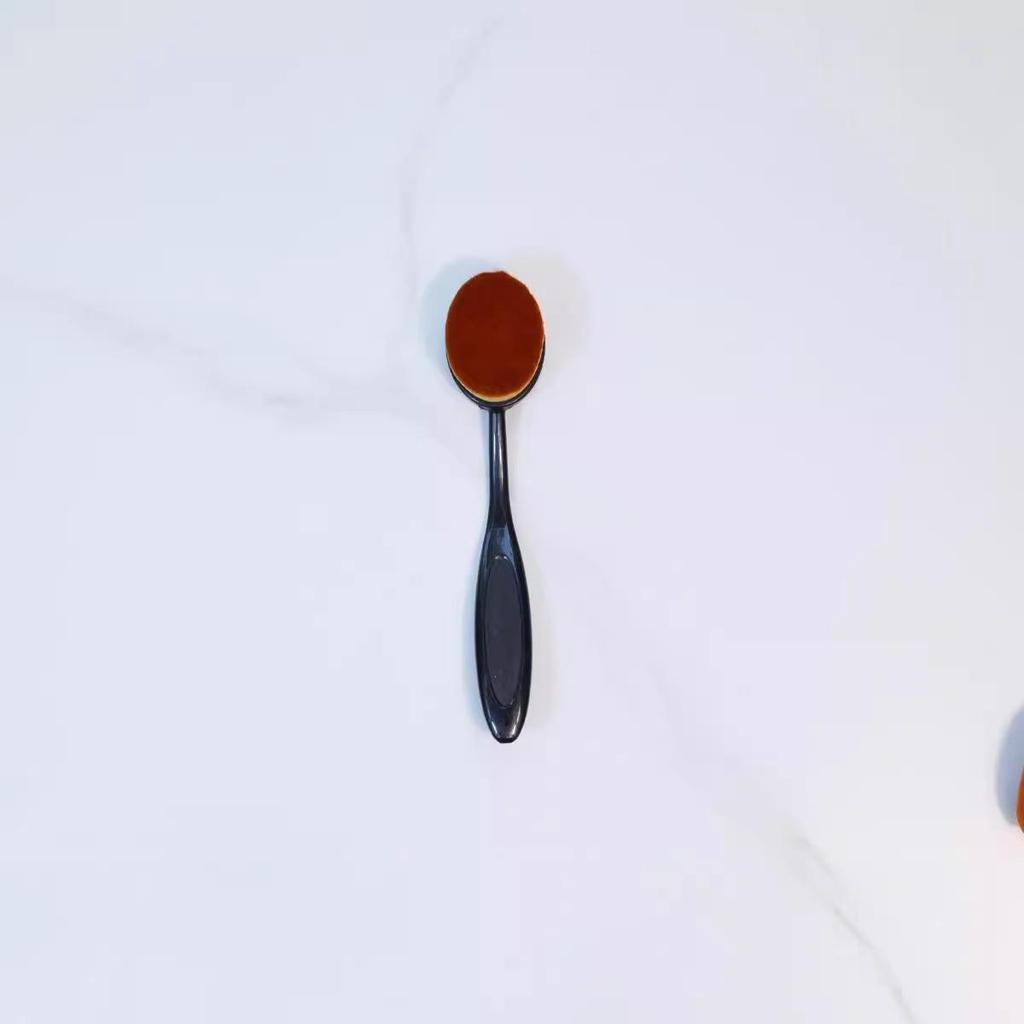 Toothbrush-Style Bendable Foundation & Makeup Brush with Soft Bristles for Wet Powder & BB Cream