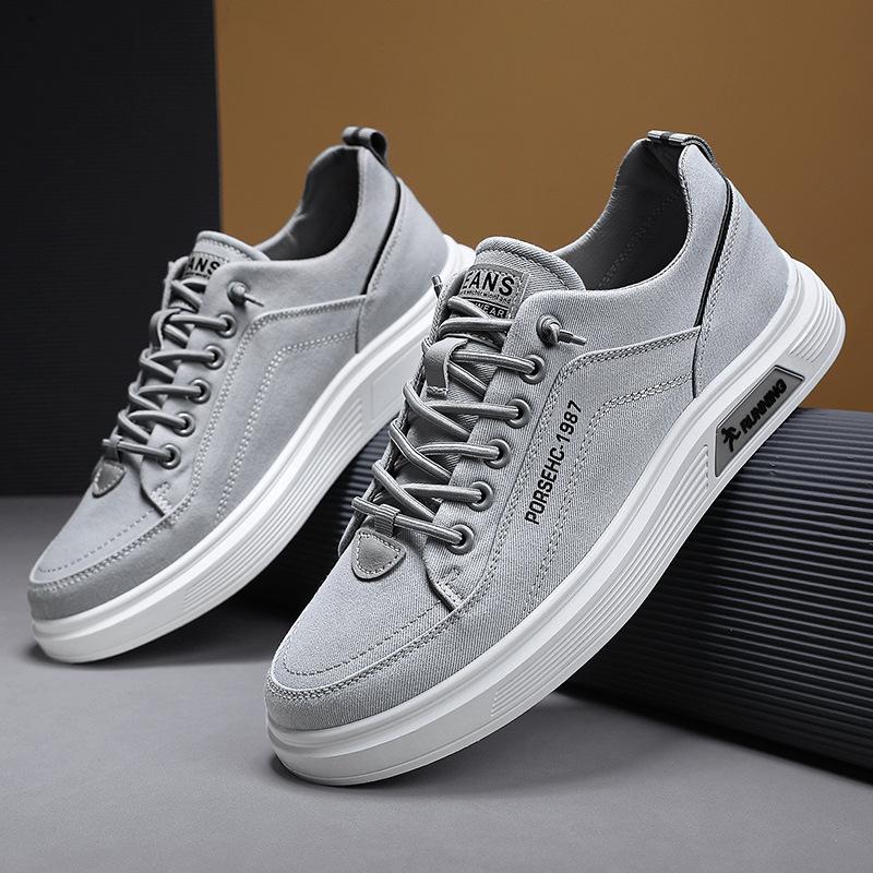 Canvas Board Shoes Men's Casual Shoes Student Youth New Autumn Men's Shoes Breathable Cloth Shoes Men's