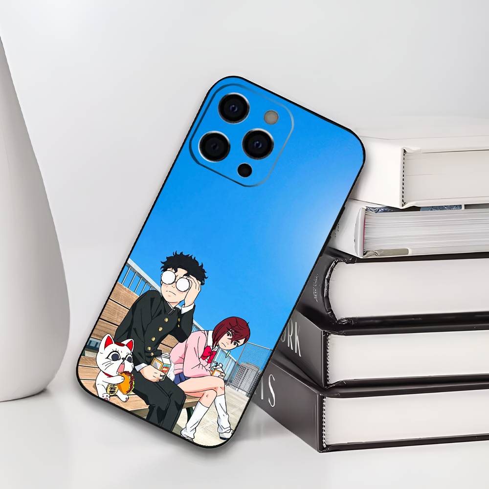 

D-Dandadan Anime Phone Case For iPhone 17,16,15,14,13,12,11 Plus,Pro Max,XS,Soft Black Cover iPhone14Pro