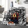 Dynamic Football Stars printed flannel breathable and warm blanket, a stylish home gift, suitable for home, office and bedspread use. 15a144