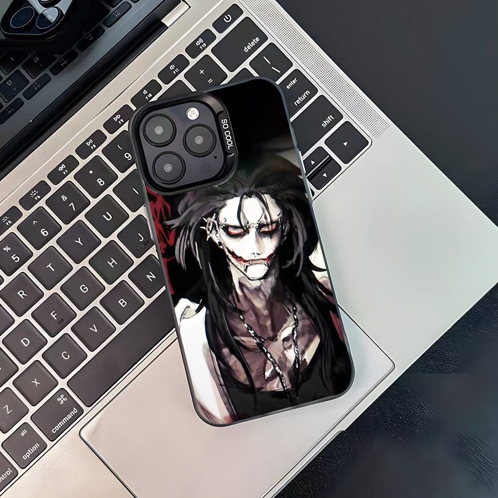 Creepy Urban Killer Jeff For iPhone 17,16,15,14,13,12,11,Pro,MAX,Plus Black Shockproof Candy Matte Cover