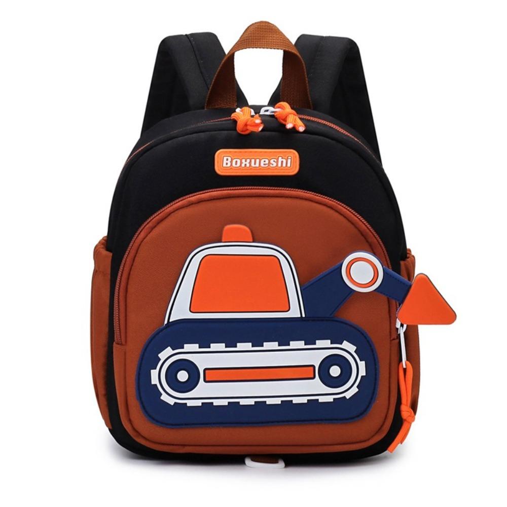 New Children Harness Toddler Leash Backpack Anti Lost Wrist Link Excavator Design Travel Rucksack Shoulders Bag