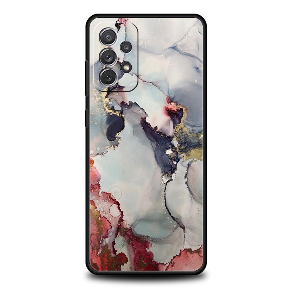 Marmor tinte und waschen Telefon Fall Für Samsung Galaxy A13 A51 A71 A41 A31 A21S A11 A01 A03S A12 A32 A52 A22 A23 a33 A53 A73 5G Abdeckung