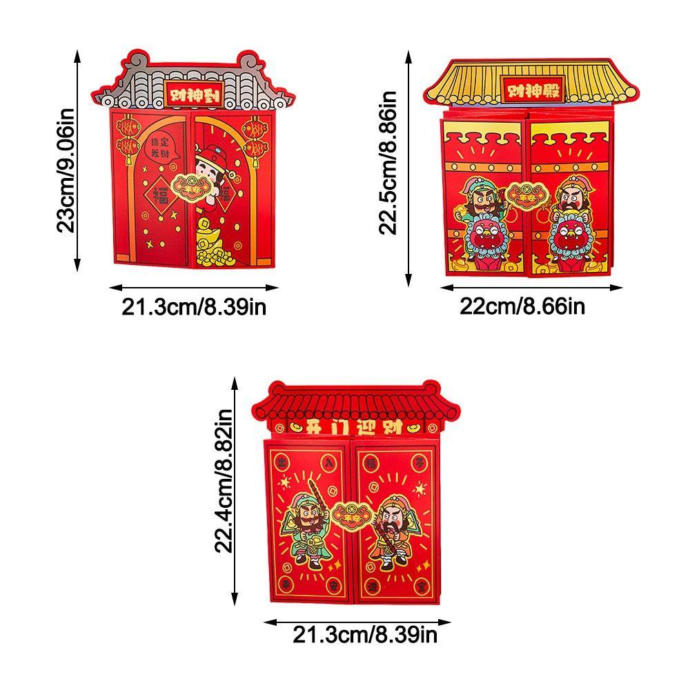 Lucky Red Envelopes Gold Foil Design Chinese Style Red Pockets New Year Blessing Blessing 2026 Luck Money Bag Party Favors