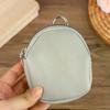 Keychain Wallet For Women Men PU Leather Coin Purse Small Zipper Pouch Key Holder RFID Blocking Portable Storage Bag
