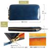 PLUS EIGHT ONE +81: Made in Japan, Genuine Tochigi Leather Long Wallet for Men and Women, Large Capacity, Slim Design, Round Zipper Closure, Premium